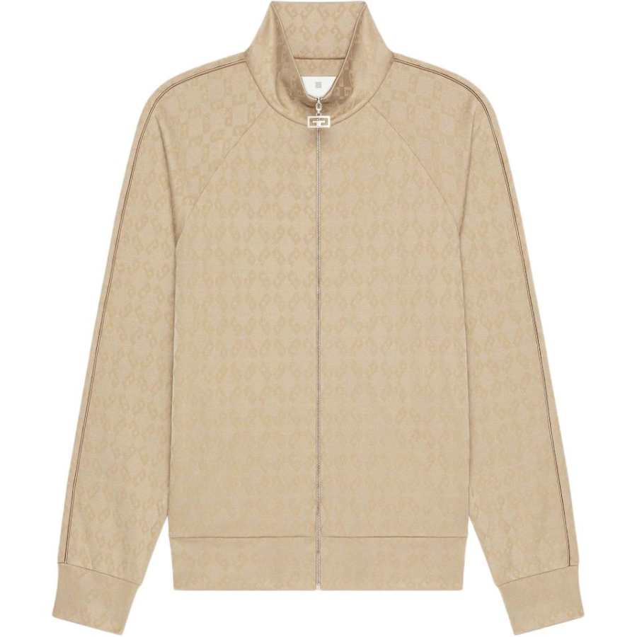 Givenchy Givenchy Monogram Logo Zipped Knit Cardigan