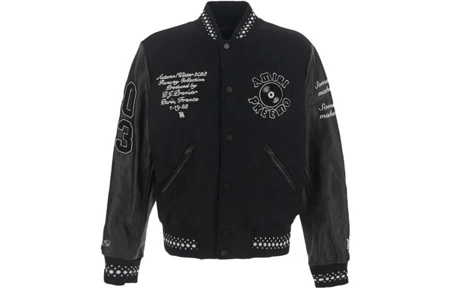 AMIRI AMIRI Logo Embroidered Varsity Jacket