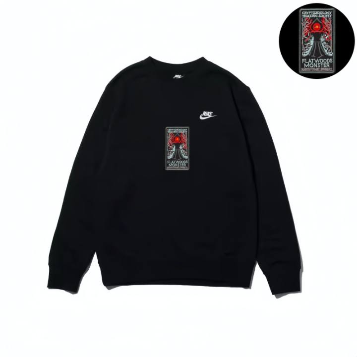 Nike Nike Sweatshirts Unisex Black Crew Neck Moderate Regular