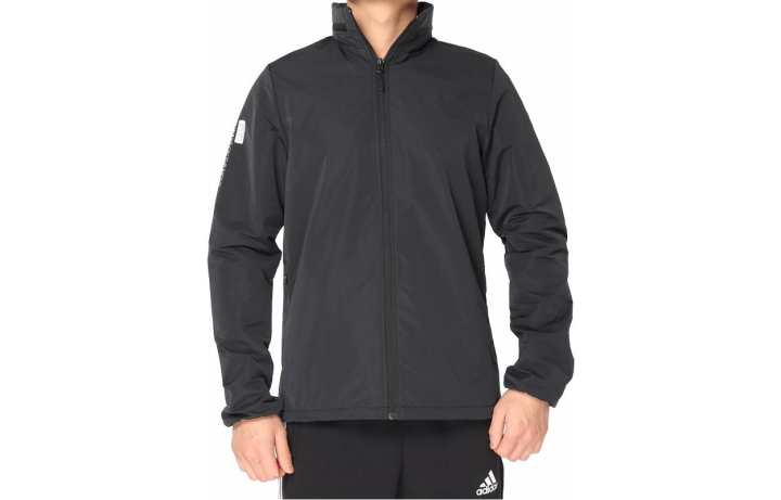 Adidas Adidas Windbreaker Jackets Men's Black Gray Stand Collar Moderate Other