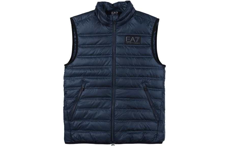 EMPORIO ARMANI EA7 Down Vest Men's Blue