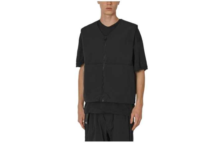 Nike Nike Vests Men's Black V Neck Moderate Other