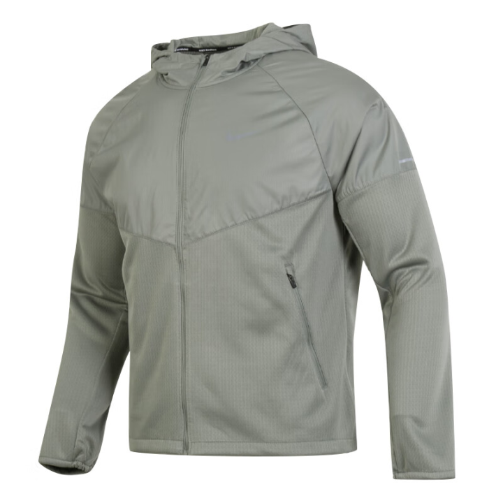 Nike Nike Jackets Men's Gray Hooded Non Detachable Moderate Other