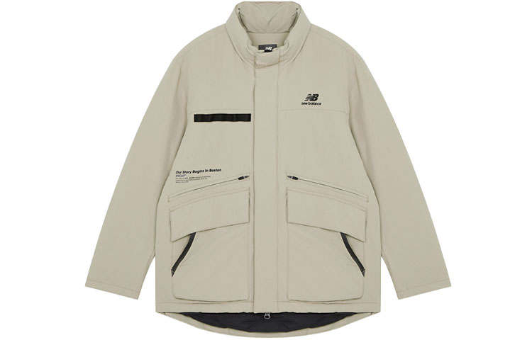 New Balance New Balance Down Jackets Unisex Khaki Stand Collar Moderate Other