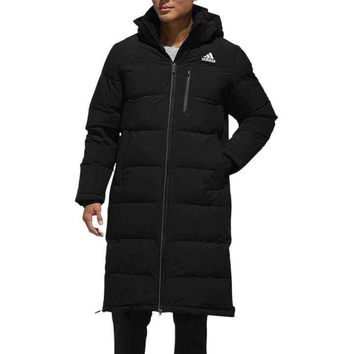 Adidas Adidas Down Jackets Men's Black Hooded Moderate