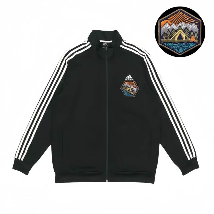 Adidas Adidas Jackets Unisex Black Stand Collar Moderate Pilot