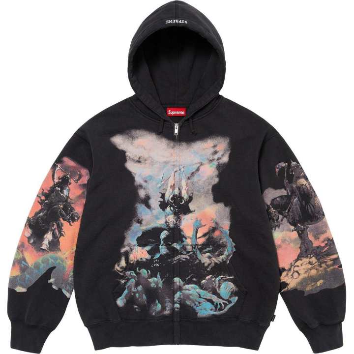 Supreme Supreme Frazetta Zip Up Hooded Sweatshirt