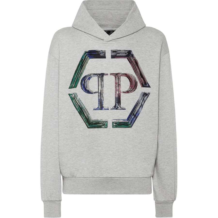 Philipp Plein Strass Hexagon hoodie
