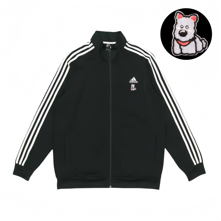 Adidas Adidas Jackets Unisex Black Stand Collar Moderate Pilot