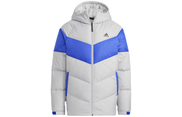 Adidas Adidas Down Jackets Men's Gray Hooded Moderate Other