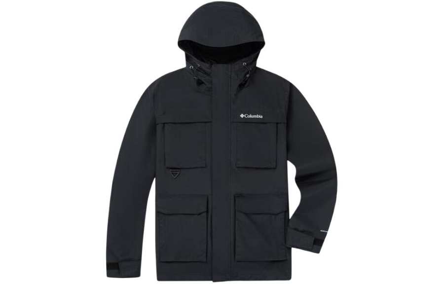 Columbia Hiking Waterproof, Windproof, Lightweight Windbreaker Jacket Men's Black