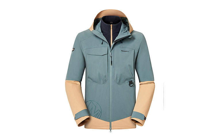 MERRELL MERRELL Windproof Thermal Windbreaker Jacket Unisex Army Green
