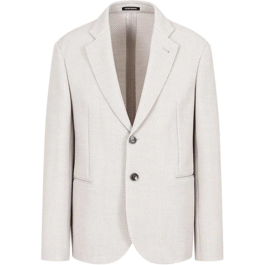 EMPORIO ARMANI SS24 Business Suit Coat Men's Beige