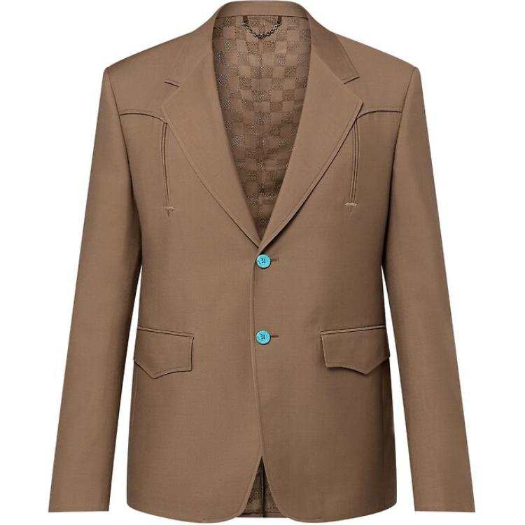 LOUIS VUITTON FW24 Business Suit Coat Men's Khaki