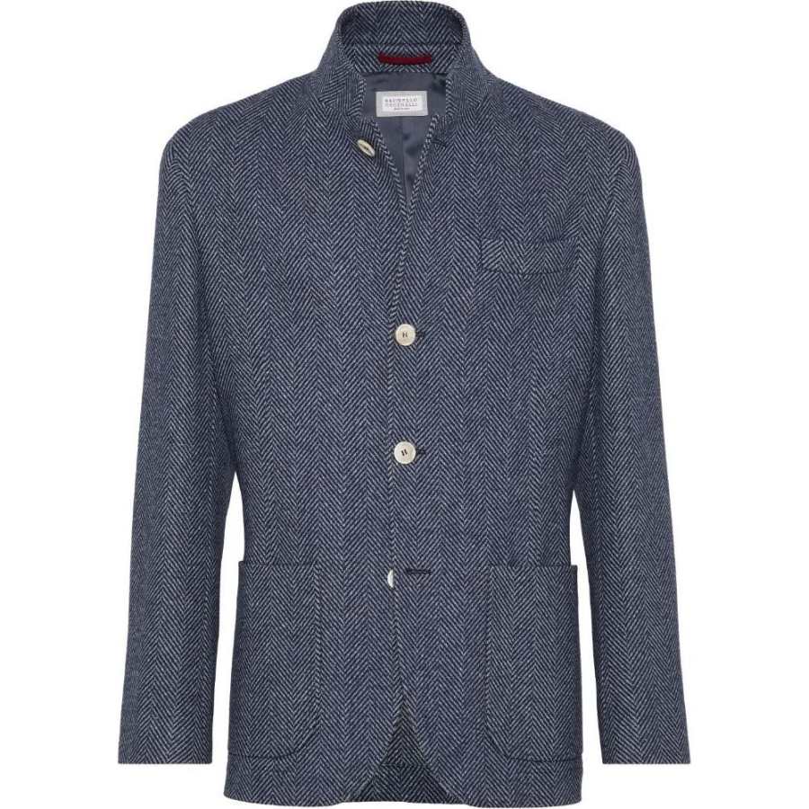 Brunello Cucinelli Brunello Cucinelli water-resistant herringbone jacket