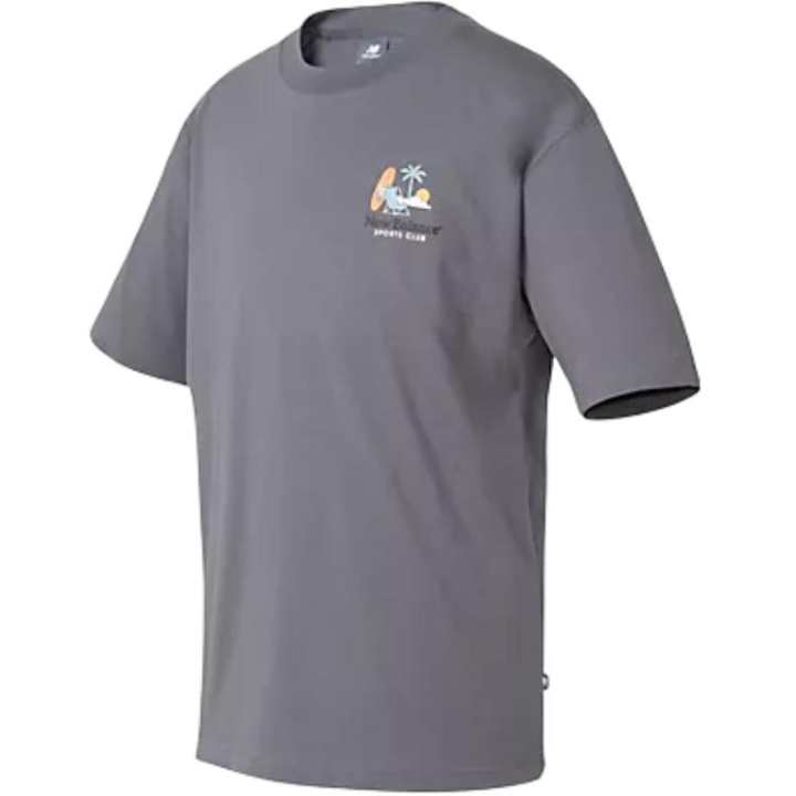 New Balance New Balance T Shirt Unisex Castle Gray