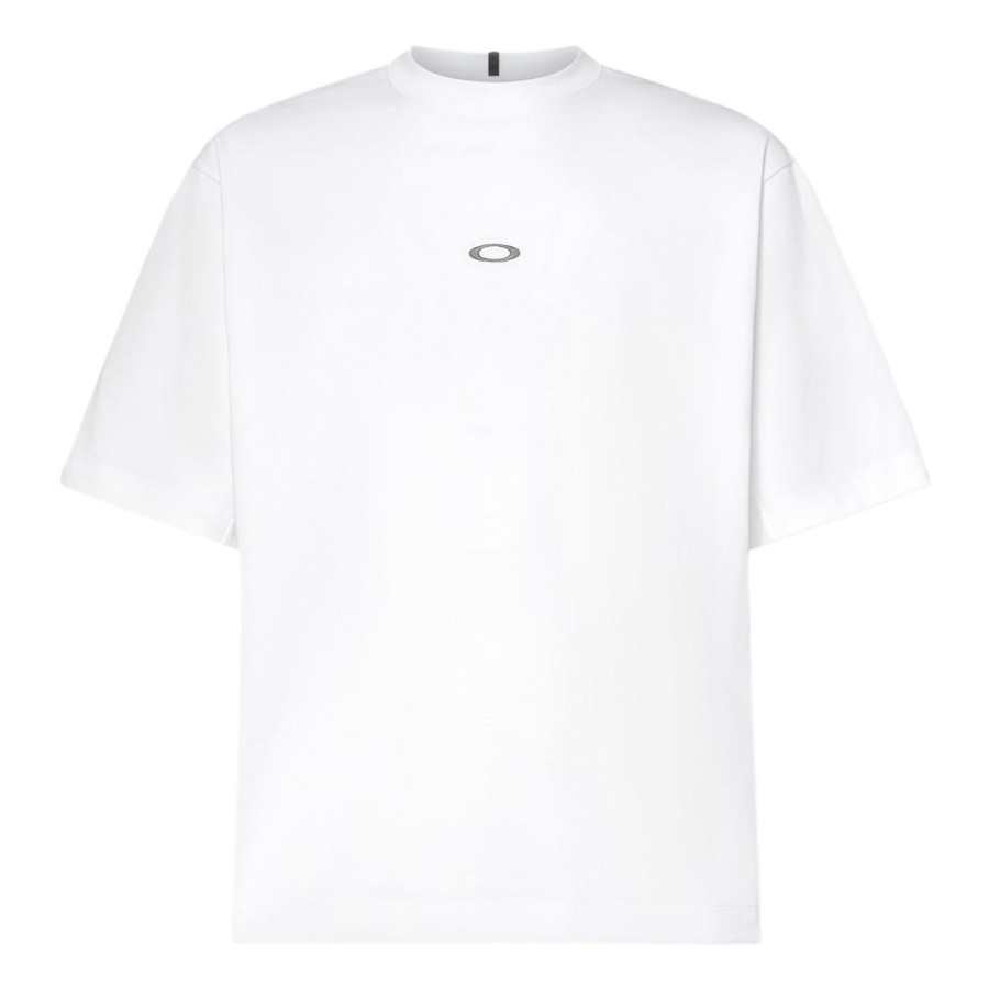 Oakley T Shirts Men's White Crew Neck Moderate