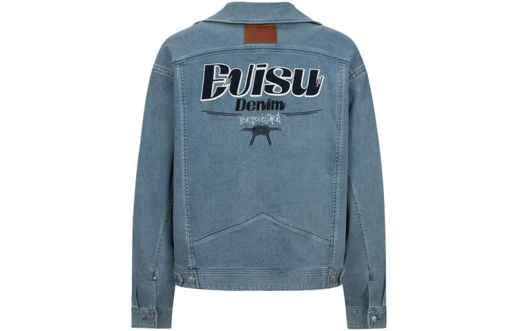 EVISU EVISU Denim Jackets Men's Denim Blue Suit Collar Moderate Other