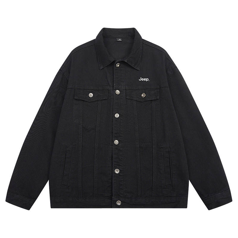 Jeep Jeep Denim Jackets Unisex Lapel Moderate Other