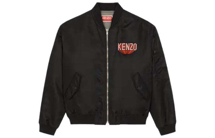 KENZO KENZO 3D Logo Patch Zipped Bomber Jacket