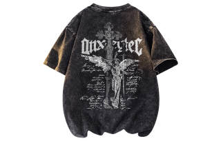 Qnxeey T Shirts Unisex Crew Neck Moderate Heavyweight