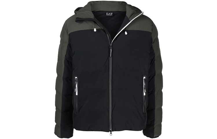 EMPORIO ARMANI EA7 FW21 Puffer Jacket Men's Black