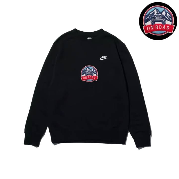 Nike Nike Sweatshirts Unisex Black Crew Neck Moderate Regular