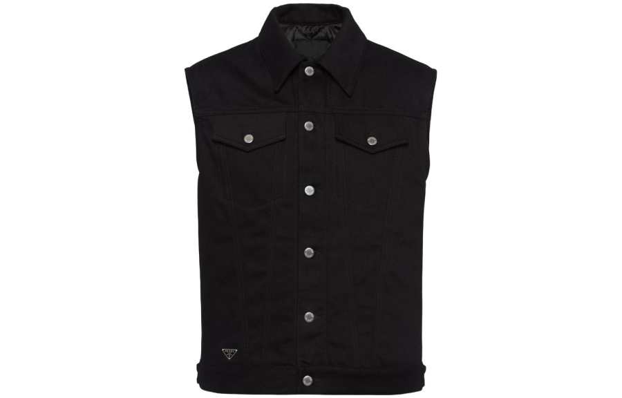 PRADA Prada Bull button-up denim gilet