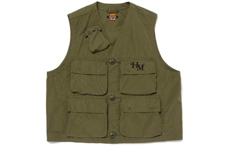 HUMAN MADE HUMAN MADE PROTOTYPE Vests Unisex Green Moderate