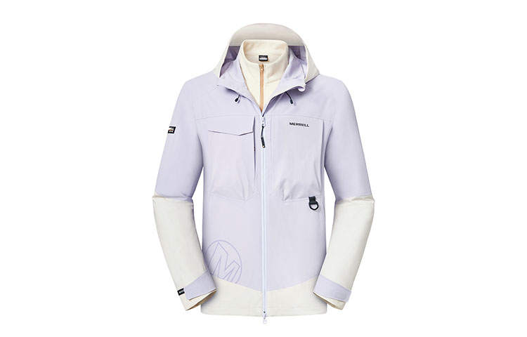 MERRELL Waterproof, Windproof, Thermal, And Rainproof Windbreaker Jacket Unisex Purple