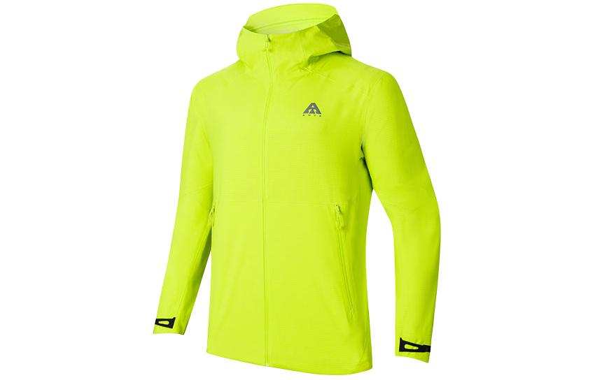 Anta Mountain Versatile Hiking Windproof Windbreaker Jacket Unisex Signed Yellow