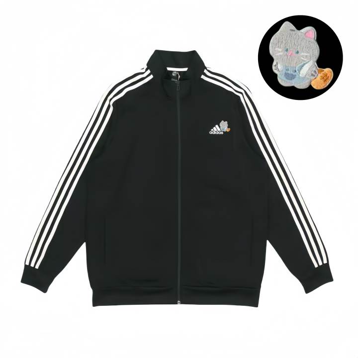 Adidas Adidas Jackets Unisex Black Stand Collar Moderate Pilot