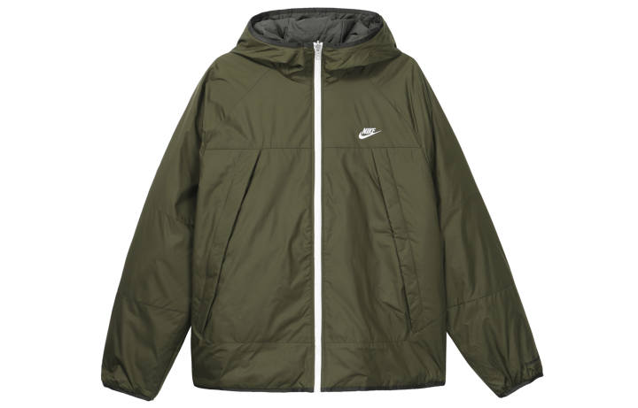 Nike Nike Jackets Men's Green Hooded Moderate Reversible