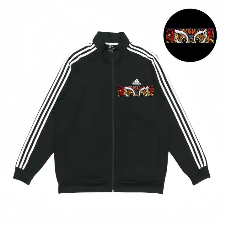 Adidas Adidas Jackets Unisex Black Stand Collar Moderate Pilot