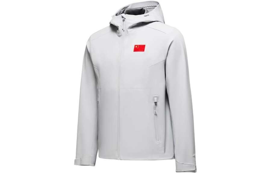 ANTA Anta Windbreaker Jacket Unisex Light Gray