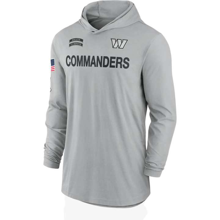 Nike Nike Washington Commanders Salute To Service Edge Mascot Lockup Men’s Nike Dri-FIT Nfl Long-Sleeve Hooded Top