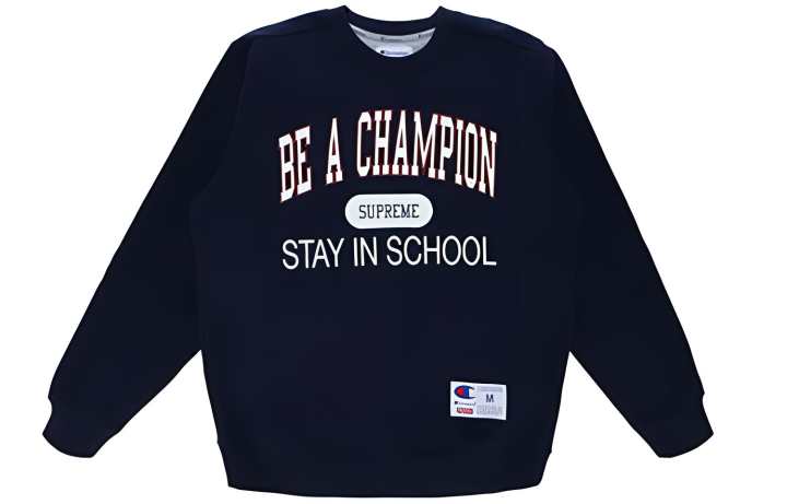 Supreme Supreme Champion Stay In School Crewneck