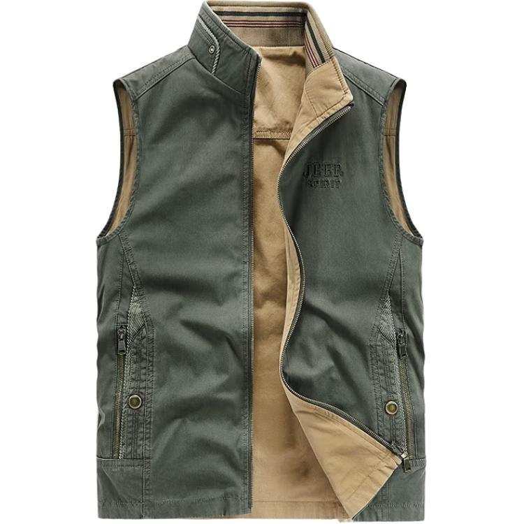 JEEP SPIRIT Vests Men's Stand Collar Moderate Other