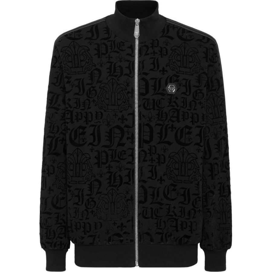 PHILIPP PLEIN Gothic Printed Zipped Sport Jacket