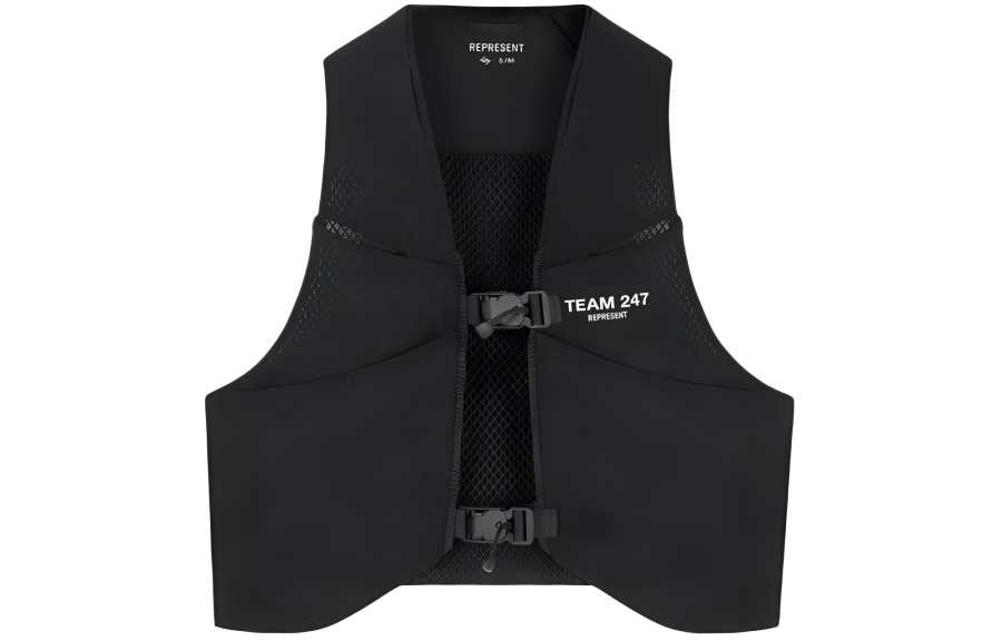 REPRESENT REPRESENT Vests Men's Black Moderate