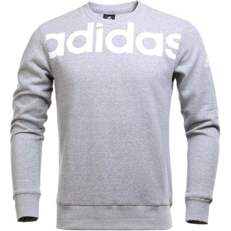 Adidas Adidas Sweatshirts Men's Gray Crew Neck Moderate