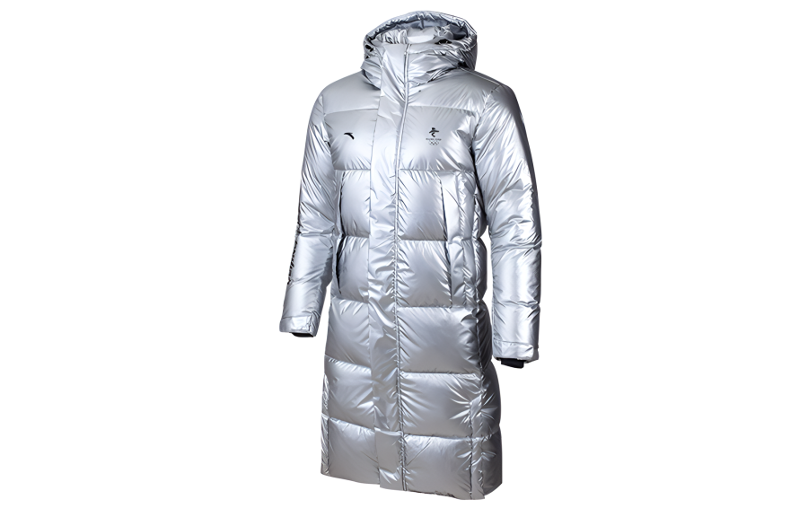 ANTA ANTA Down Jackets Men's Silver Hooded Moderate Other