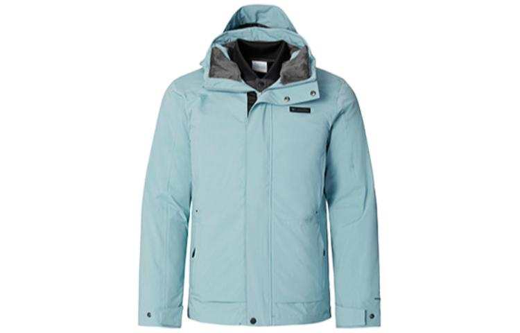 Columbia Down Jackets Men's Blue Hooded Moderate Down Jacket