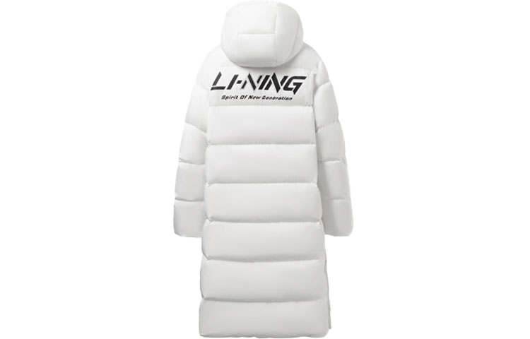Li-Ning Li Ning Training Series Down Jackets Unisex Ivory Hooded Moderate Other