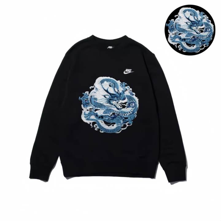 Nike Nike Sweatshirts Unisex Black Crew Neck Moderate Regular