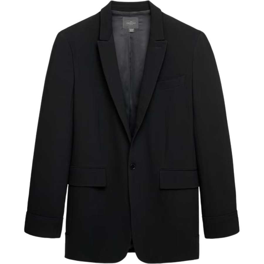 ZARA Stefano Pilati Business Suits Men's Black Suit Collar Moderate Business Suit