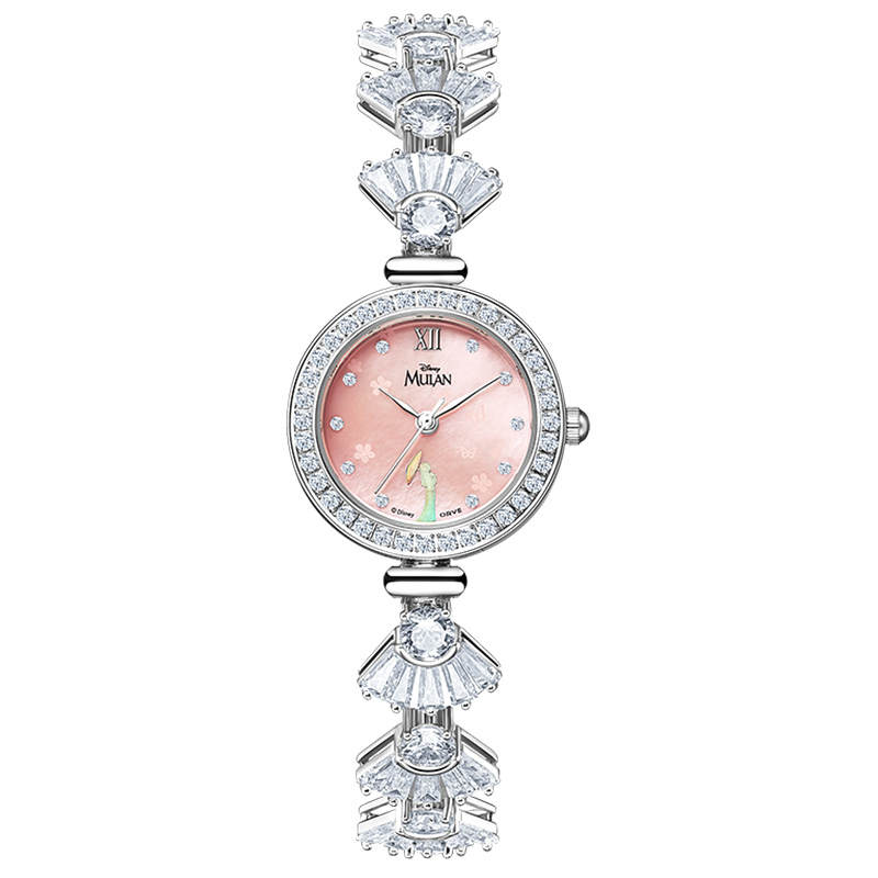 Disney Quartz Movement Watch Women's Watch Mother of Pearl Color Watch Dial