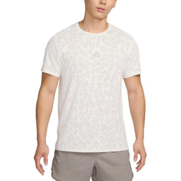 Nike Nike T Shirts Men's Light Gray Crew Neck Moderate Straight Fit