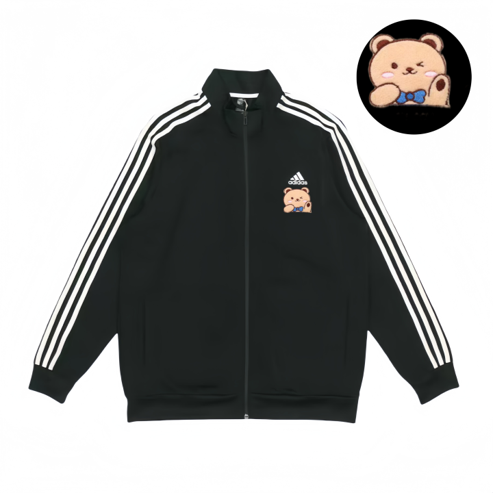 Adidas Adidas Jackets Unisex Black Stand Collar Moderate Pilot