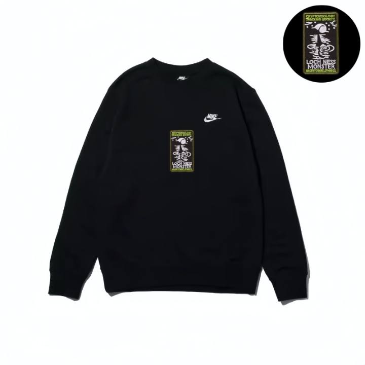 Nike Nike Sweatshirts Unisex Black Crew Neck Moderate Regular